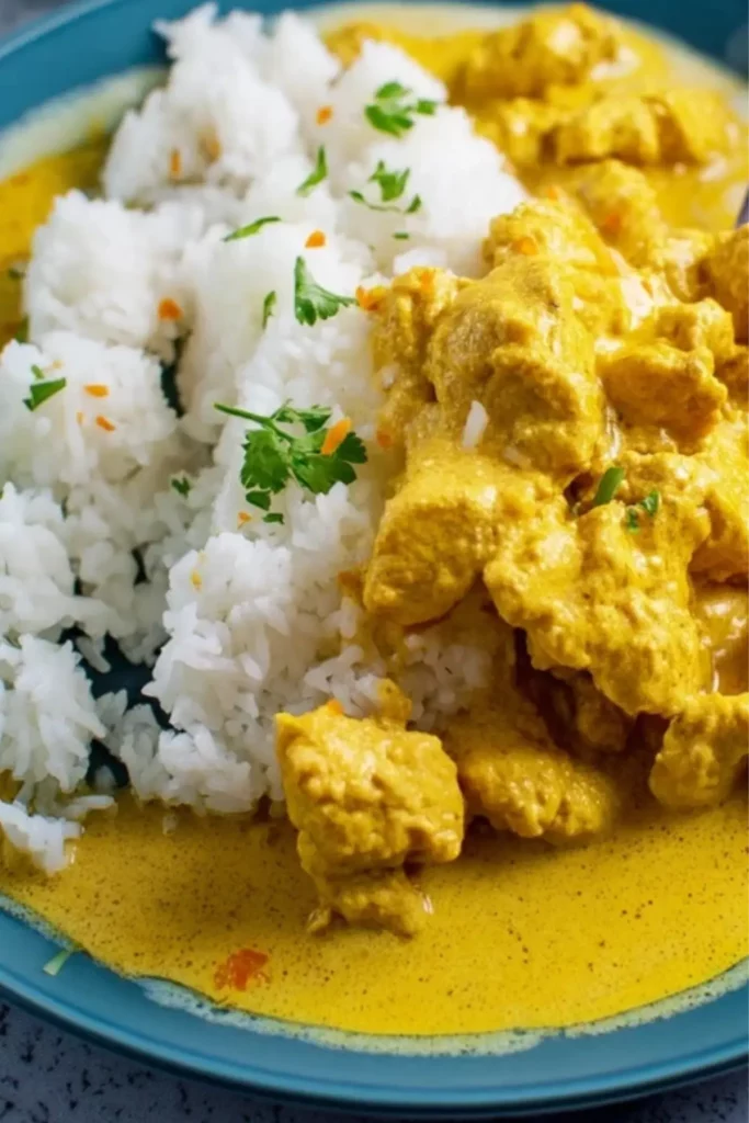 Curry Geschnetzeltes in Sahnesoße