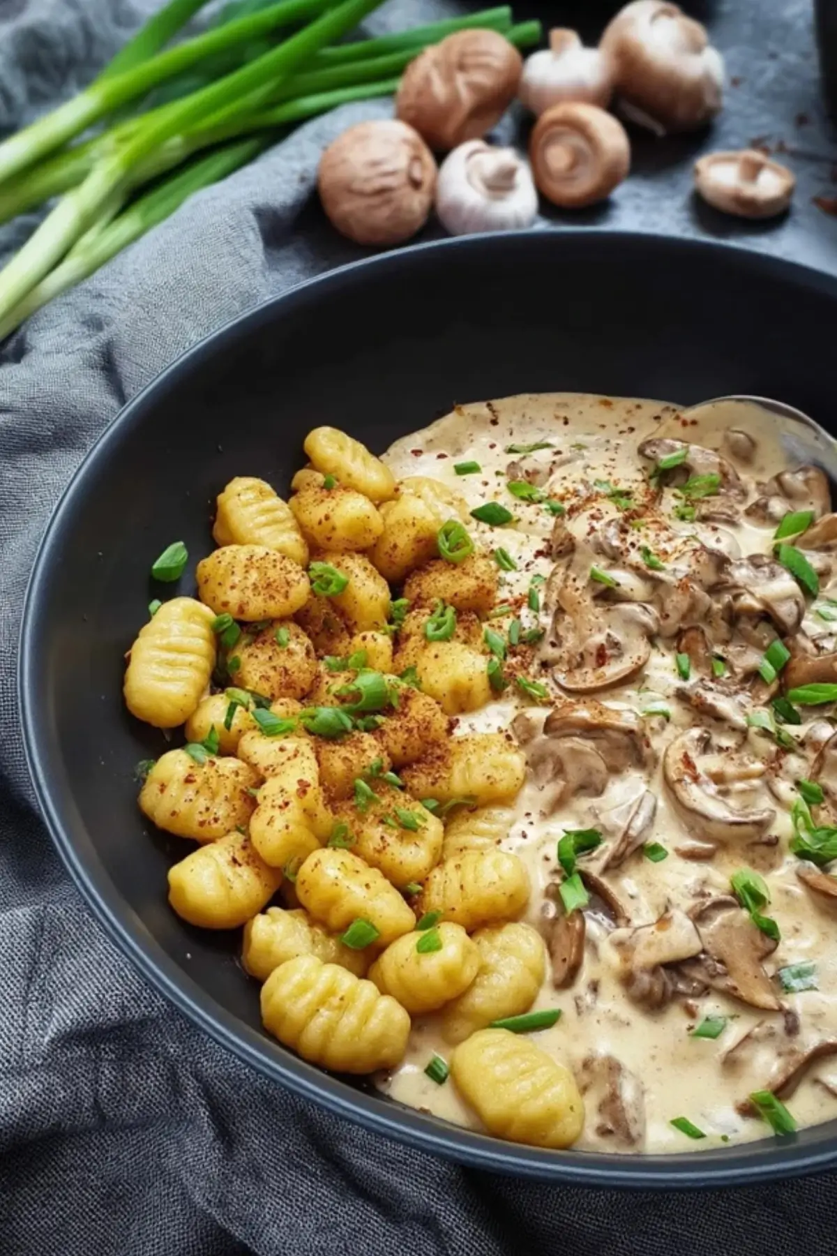 Gnocchi mit Pilz Rahm Soße - Kochkomplizin