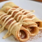 Cinnamon roll protein crepes