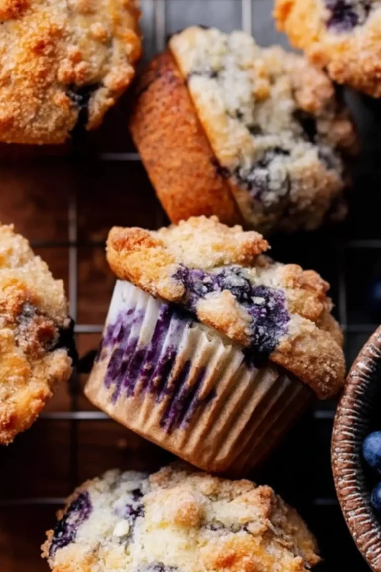 Bakery Style Blueberry Muffins