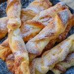 Vanille-Quarkstangen aus Blätterteig