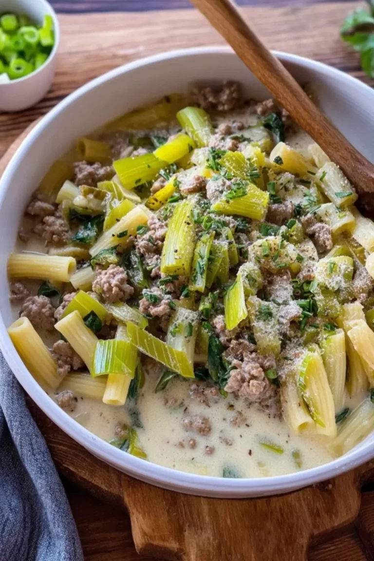 Hackfleisch-Lauch-Pfanne