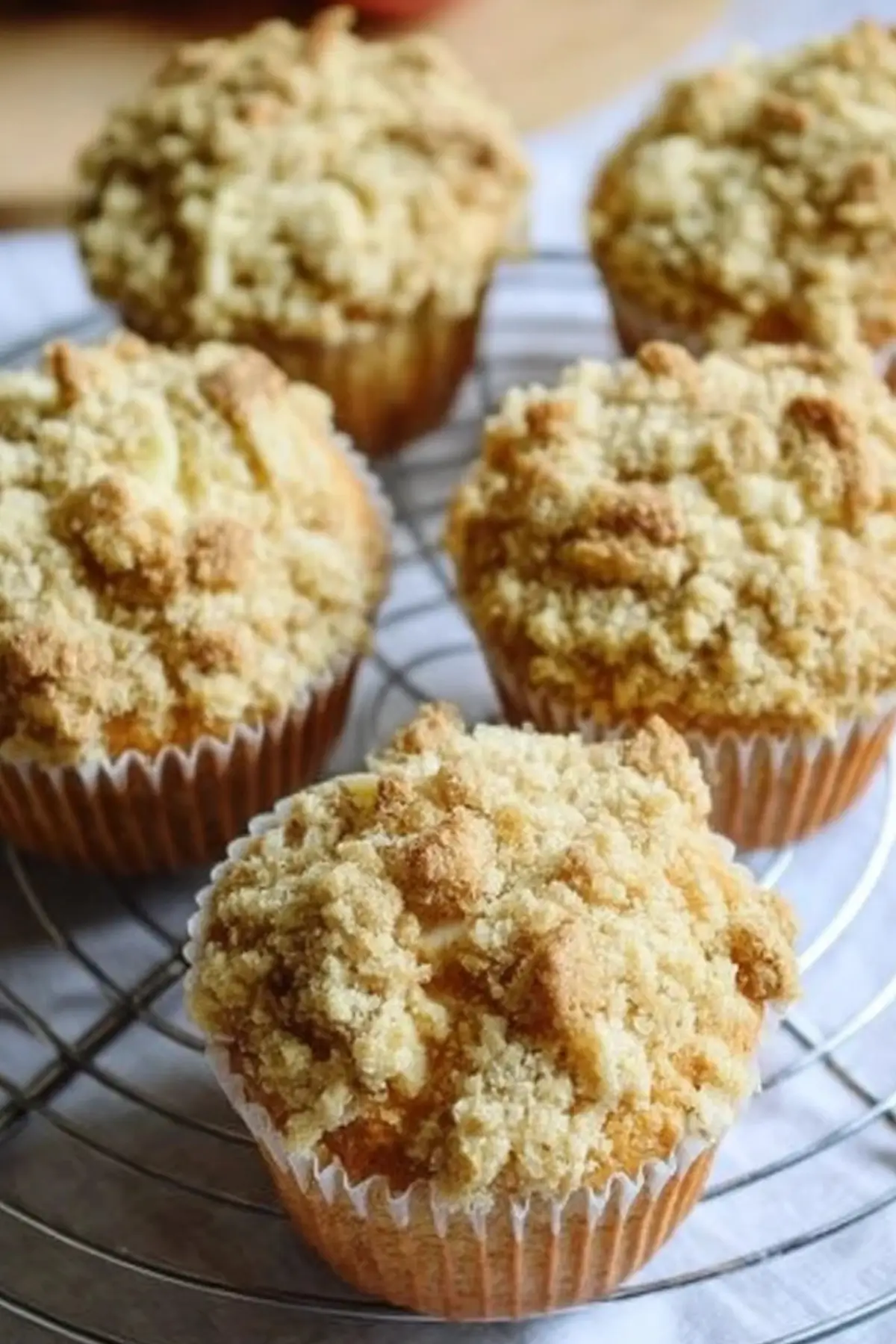 Apfel-Muffins mit knusprigen Streuseln