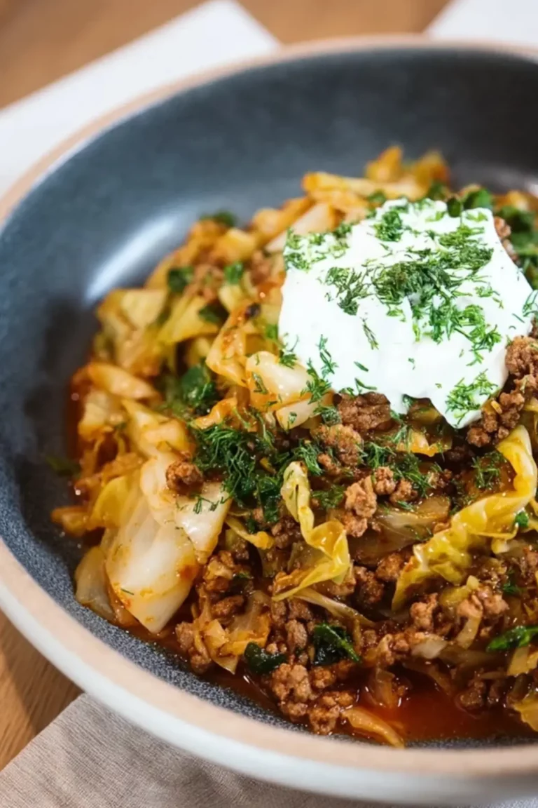 Spitzkohl-Hackfleisch-Pfanne