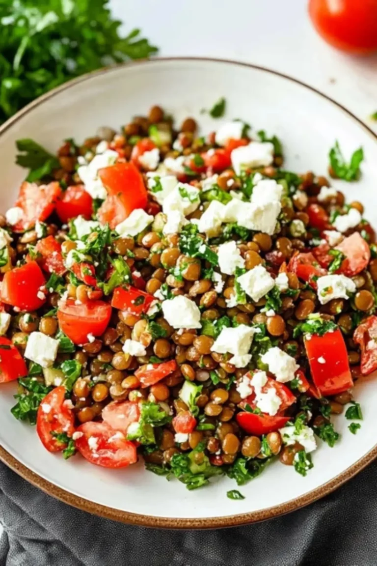 Linsensalat mit Feta