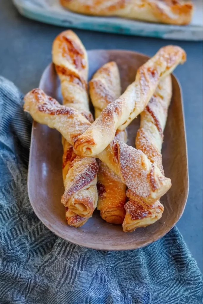 Vanille-Quarkstangen aus Blätterteig