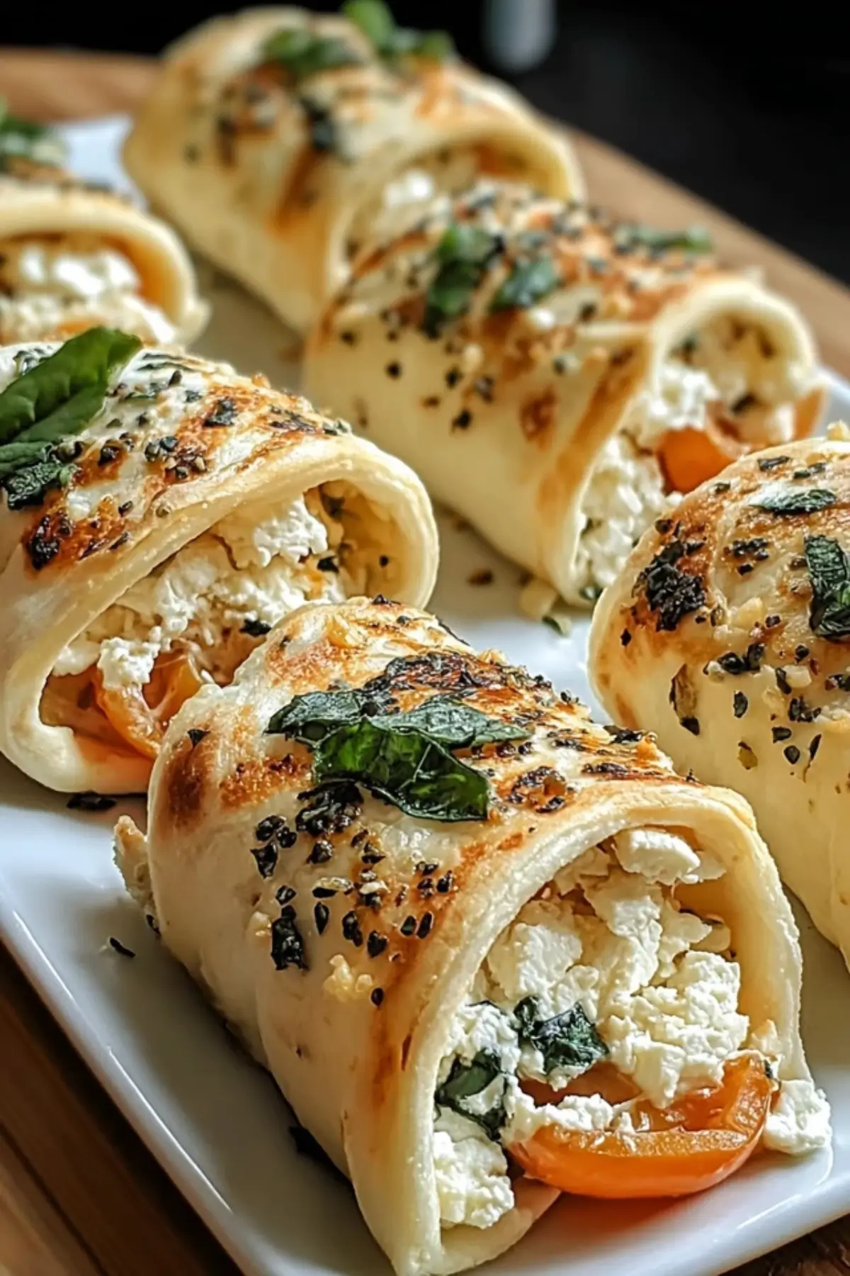 tortilla rollen mit feta