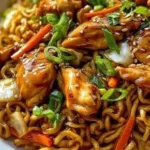 gebratene nudeln mit hähnchen