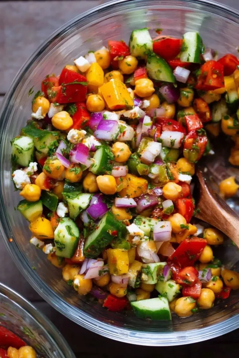 Mediterraner Kichererbsen-Meal Prep-Salat