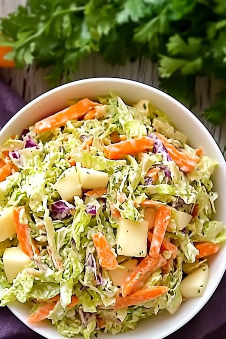 Chinakohlsalat mit Möhre und Apfel