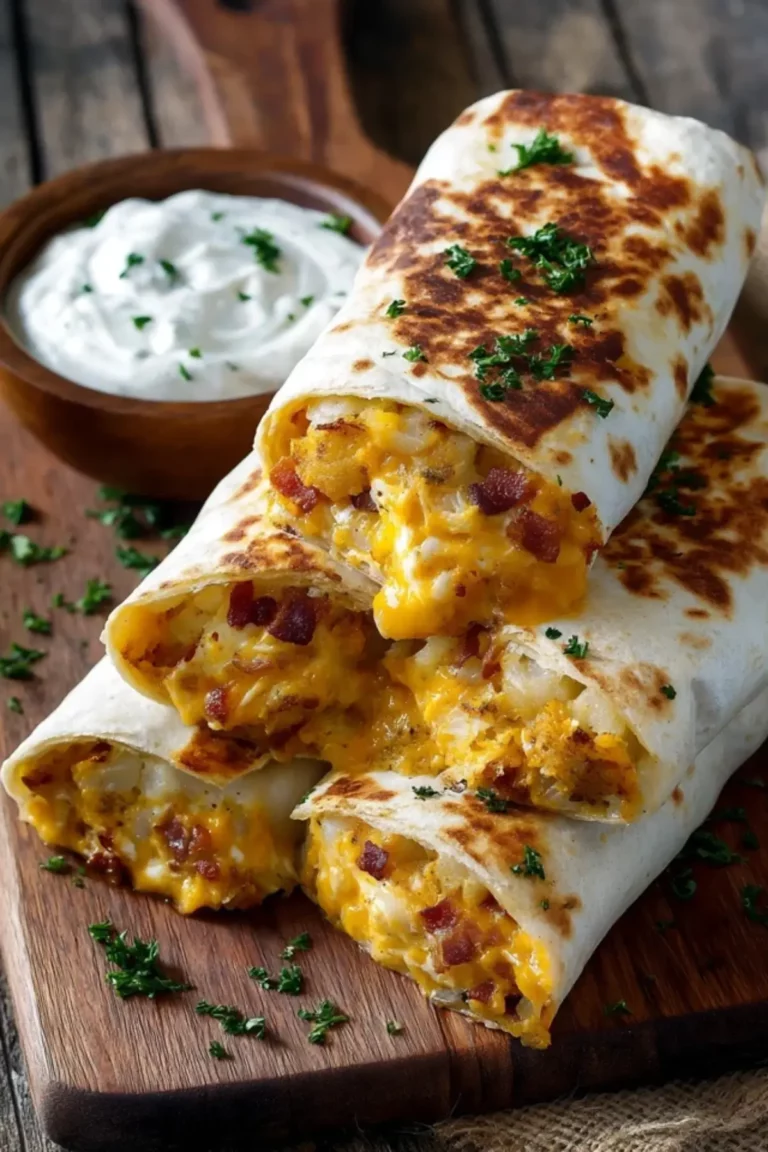 Cheesy Potato Burritos