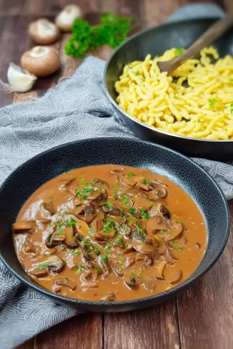 Jägersoße mit Spätzle