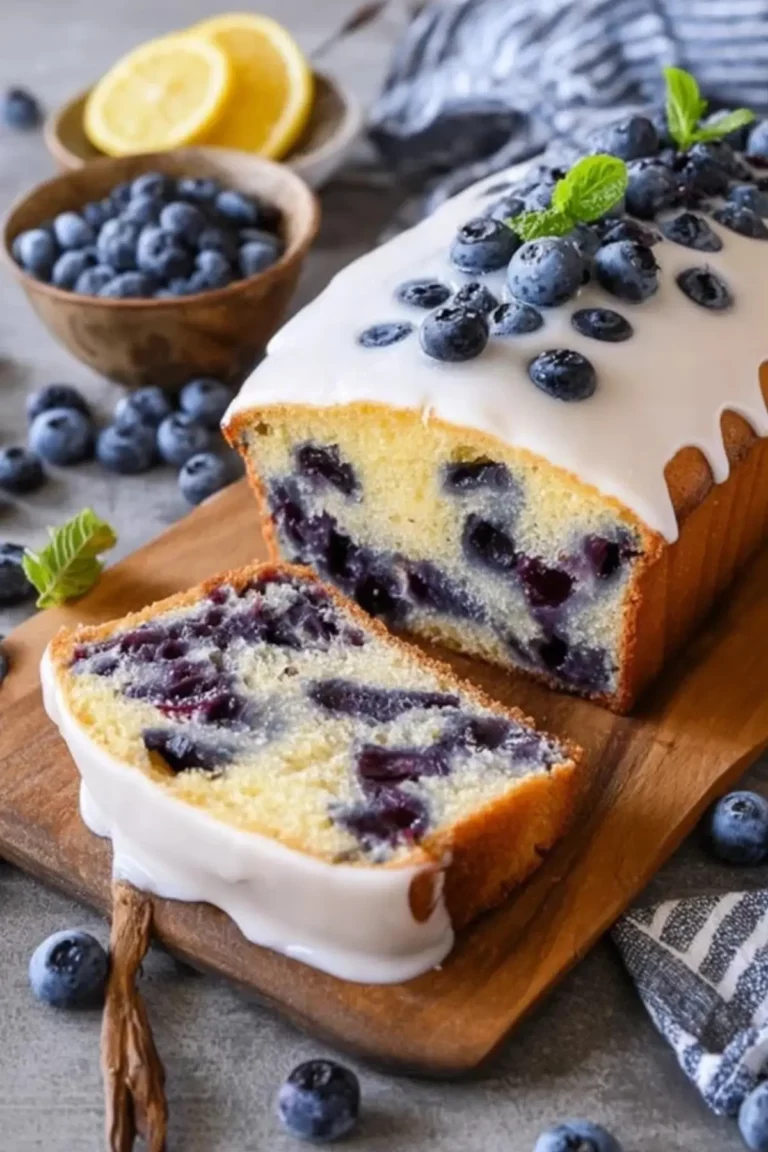 joghurtkuchen mit blaubeeren