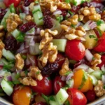 dattelsalat mit walnüssen