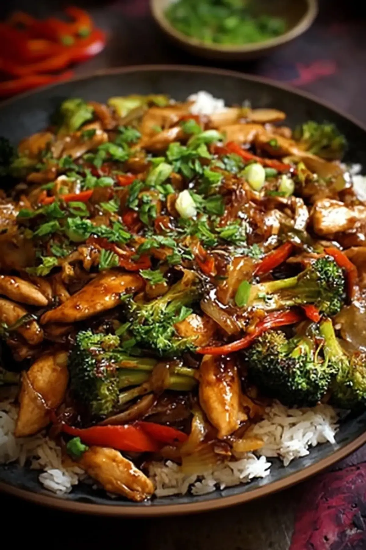 chinesische hähnchenpfanne