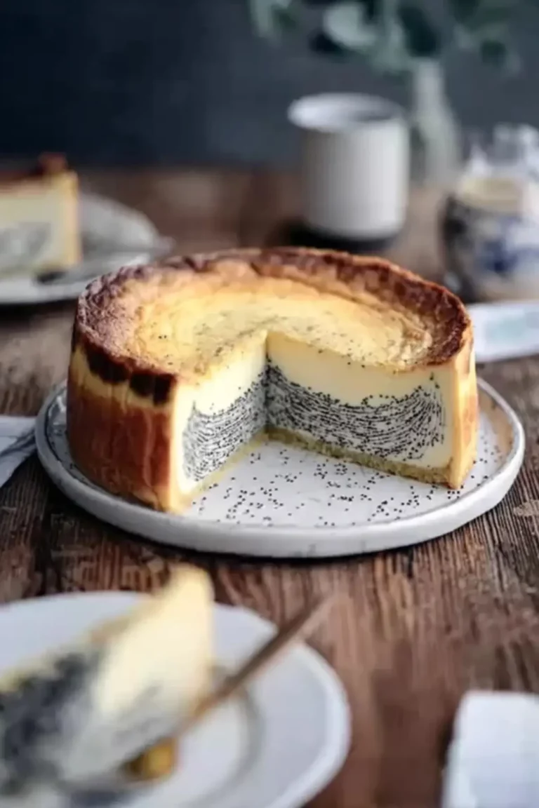 Käsekuchen mit Mohn