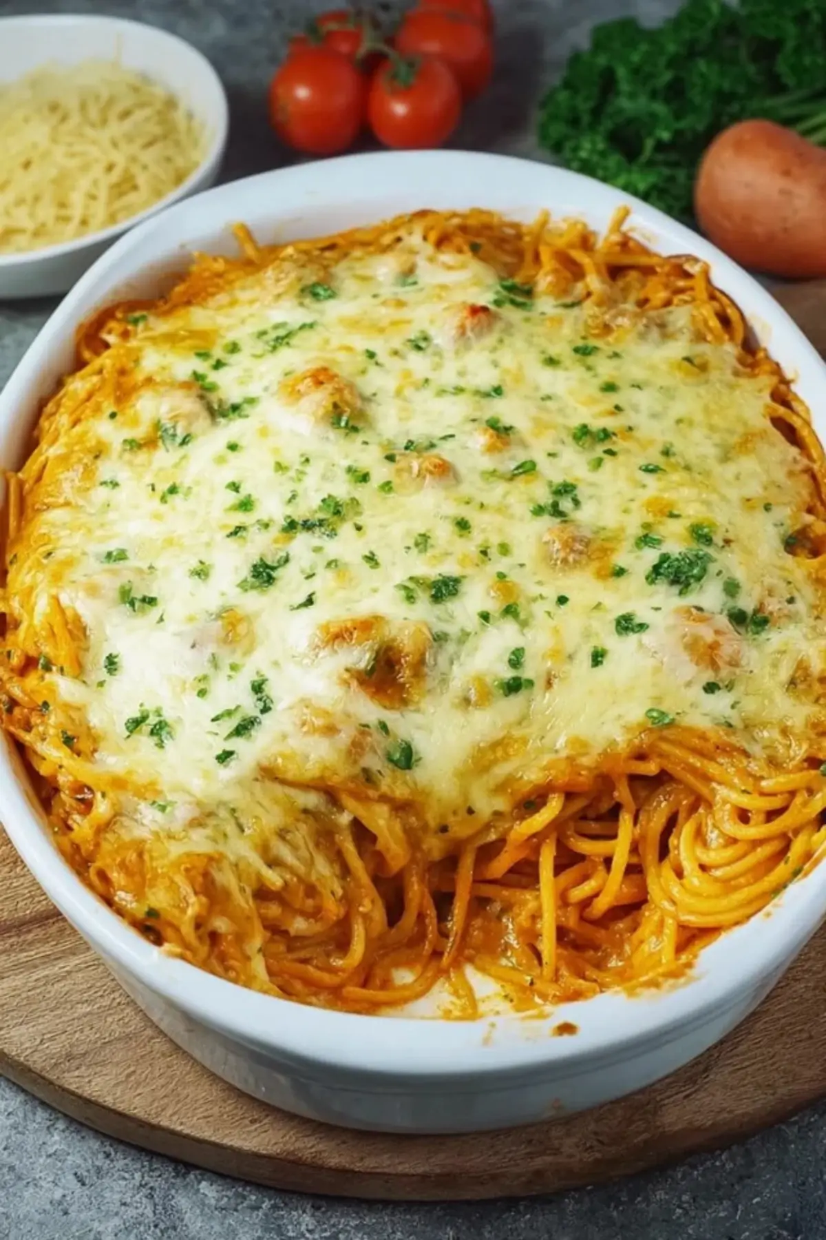 Spaghetti Auflauf vegetarisch