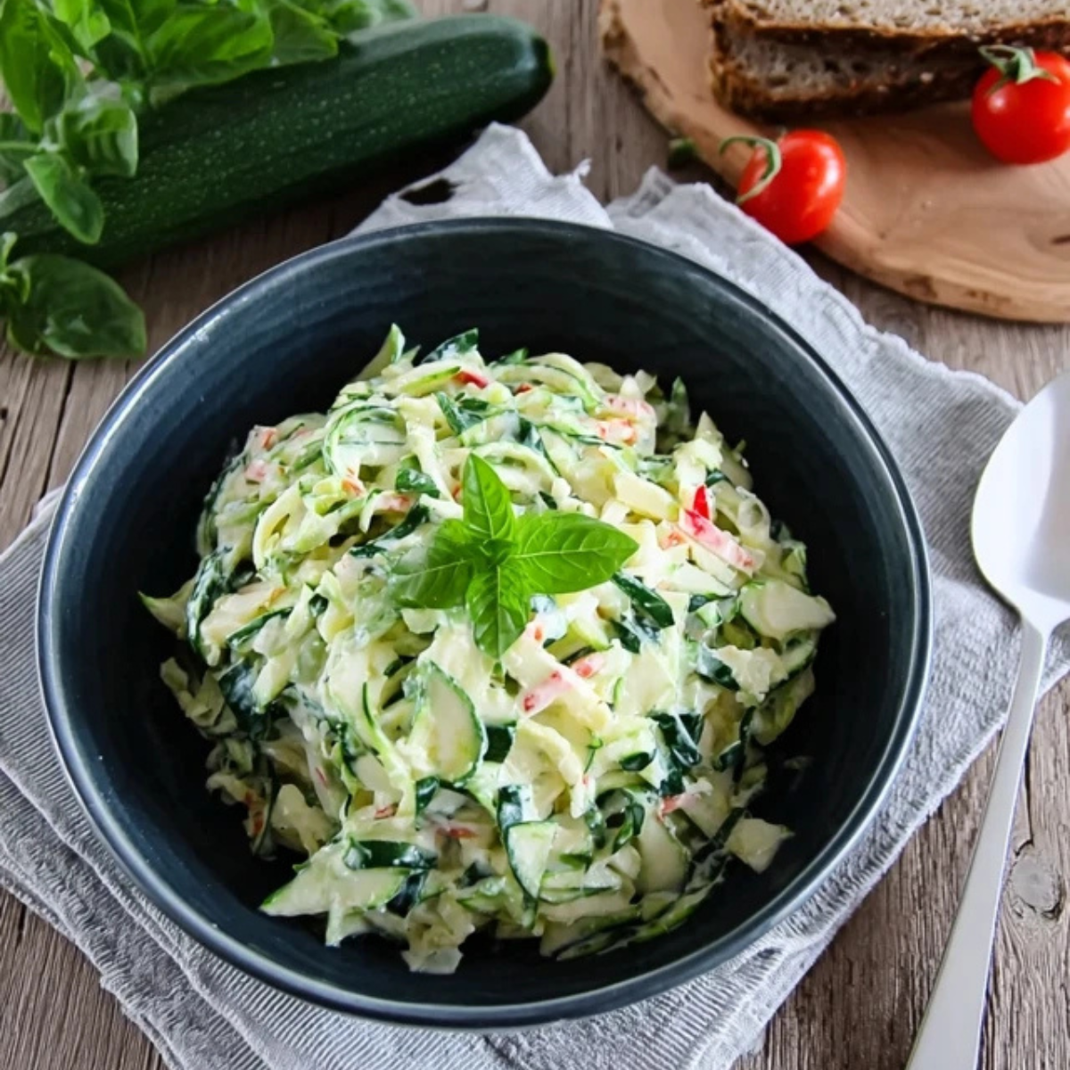 Geschmackvoller Zucchinisalat– Schnell &amp; Einfach Zubereitet - Kochkomplizin