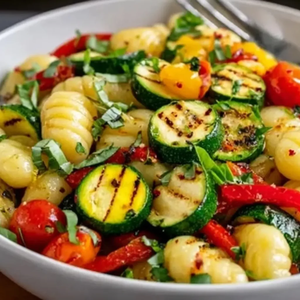 Gnocchi Salat mit Zucchini und Paprika – Einfach und Lecker - Kochkomplizin