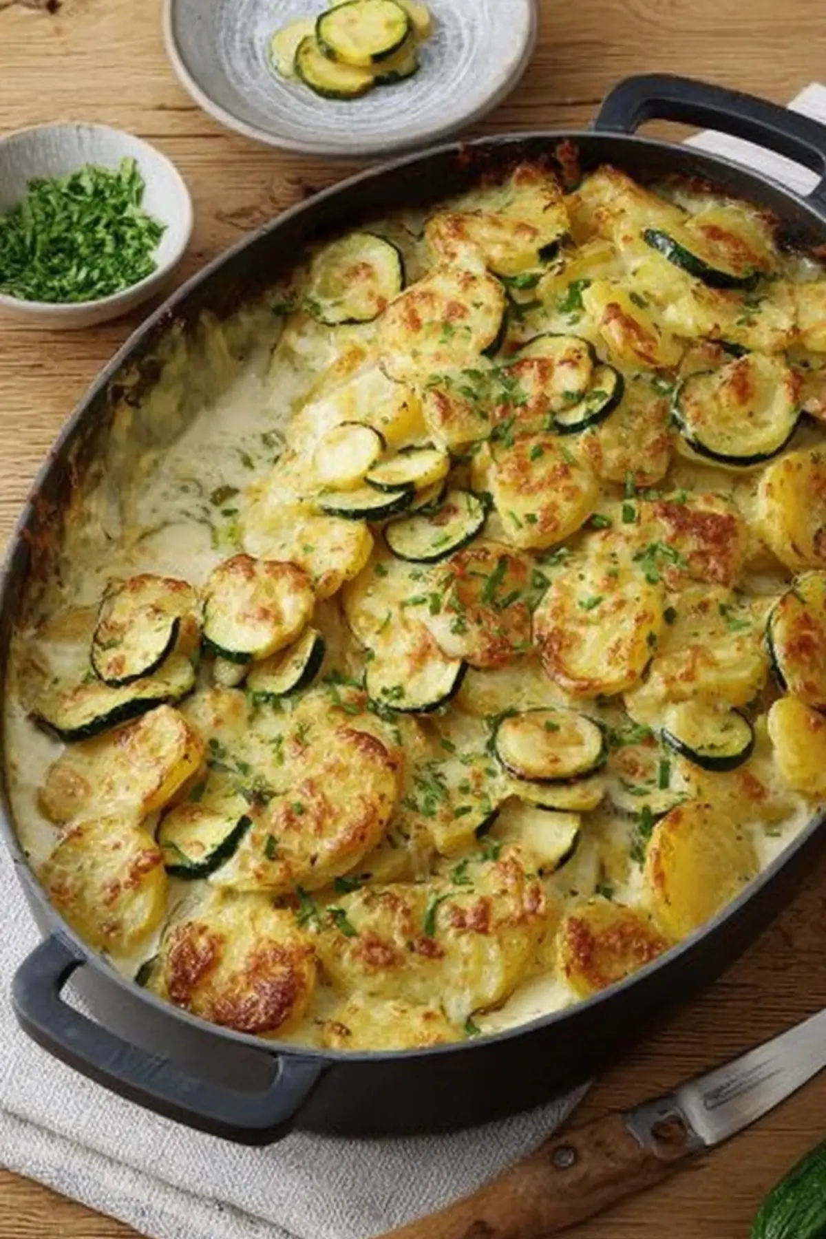 Kartoffel-Zucchini-Auflauf – Einfach und Cremig - Kochkomplizin