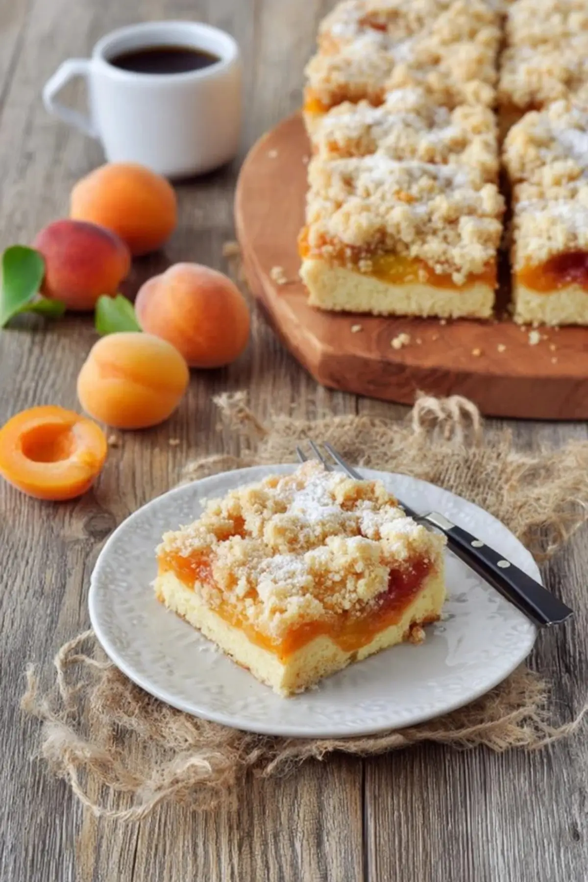Marillen Topfenkuchen mit Streusel - Kochkomplizin