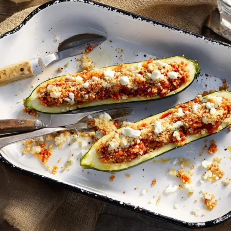 Mit Couscous gefüllte Zucchini (1)