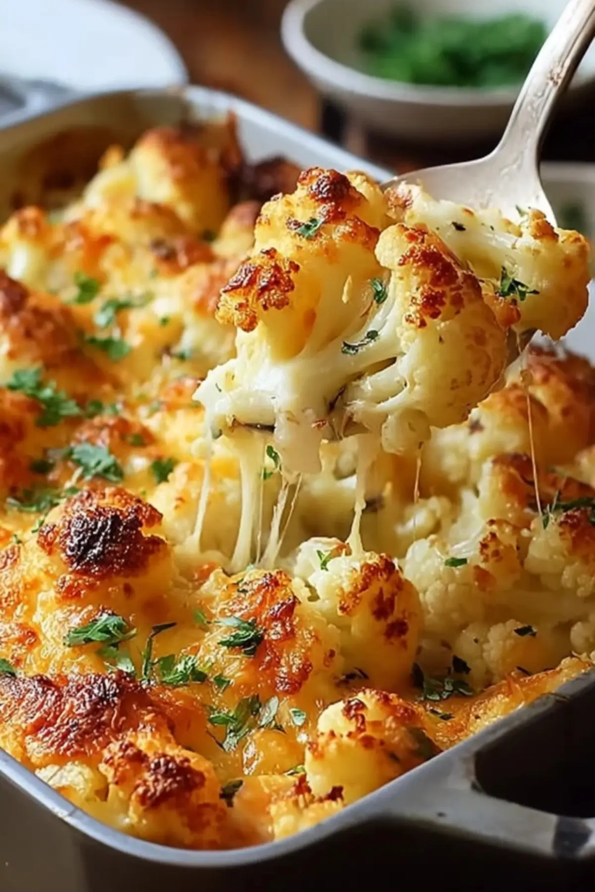 Blumenkohl überbacken mit Käse