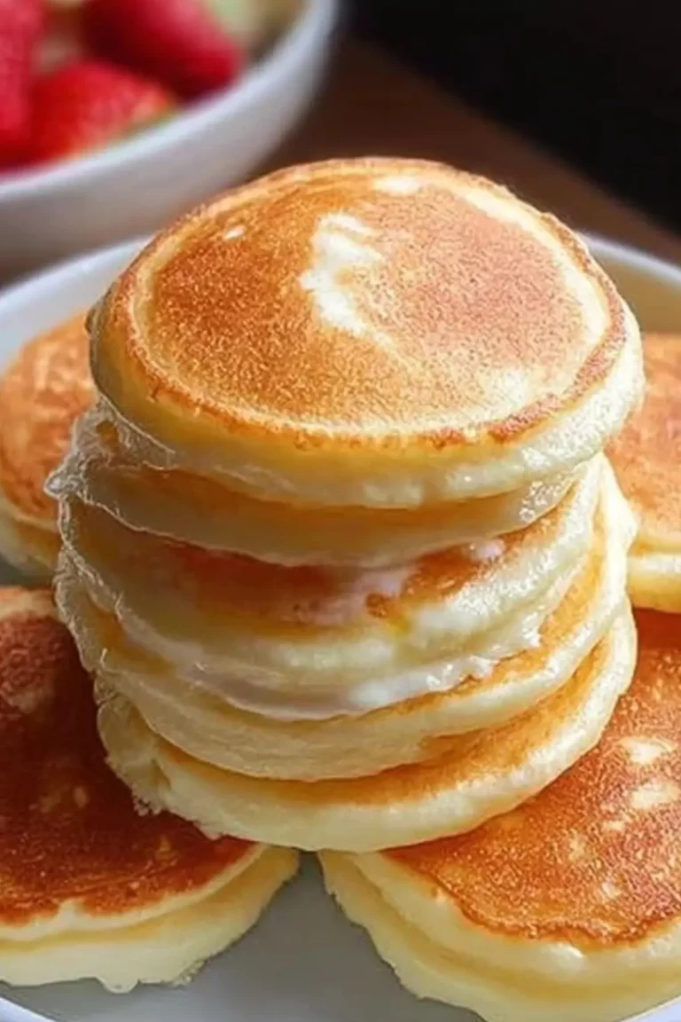 Pfannkuchen mit Naturjoghurt