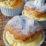 Quark Muffins mit Vanillepudding