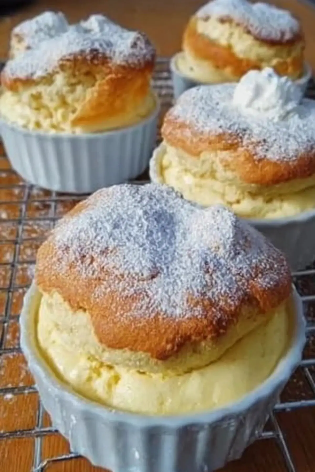 Quark Muffins mit Vanillepudding