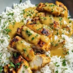 Honig Senf Hähnchen mit Reis