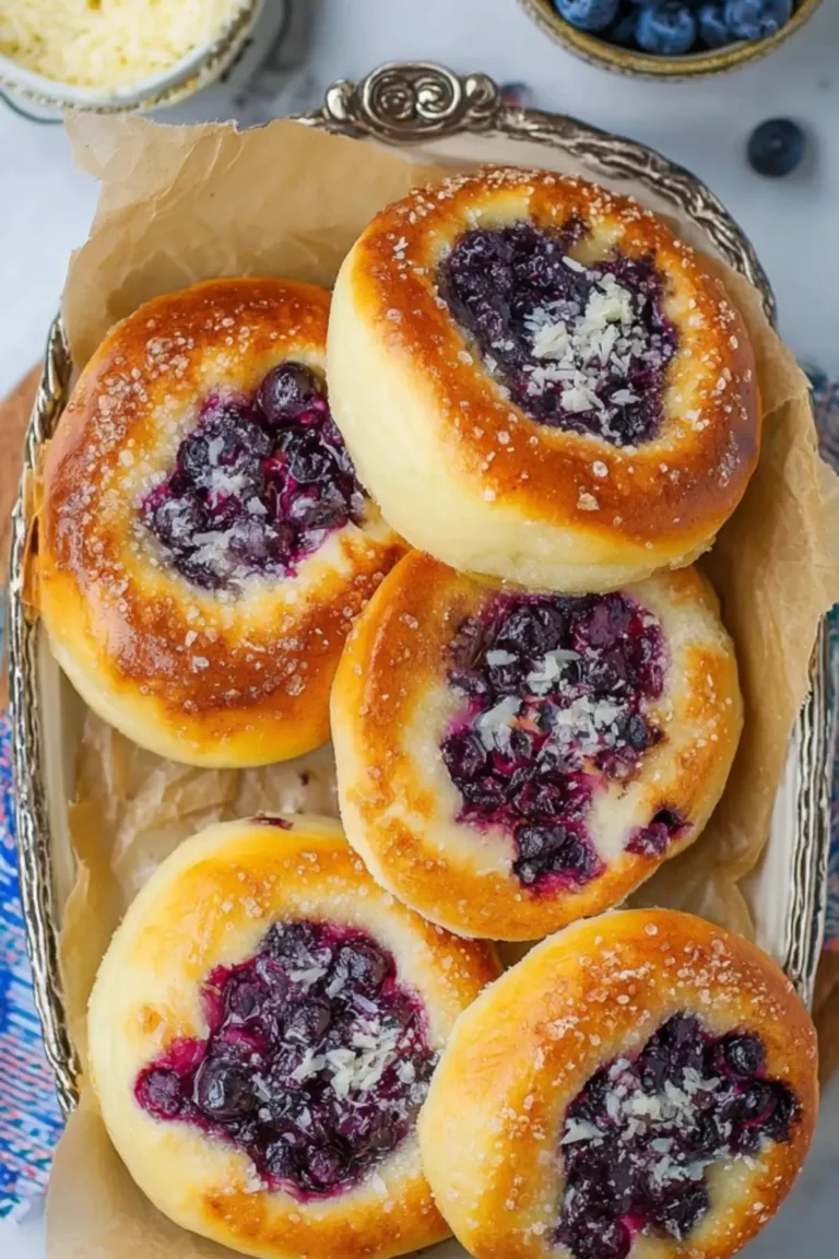 Blueberry Vatrushka Buns