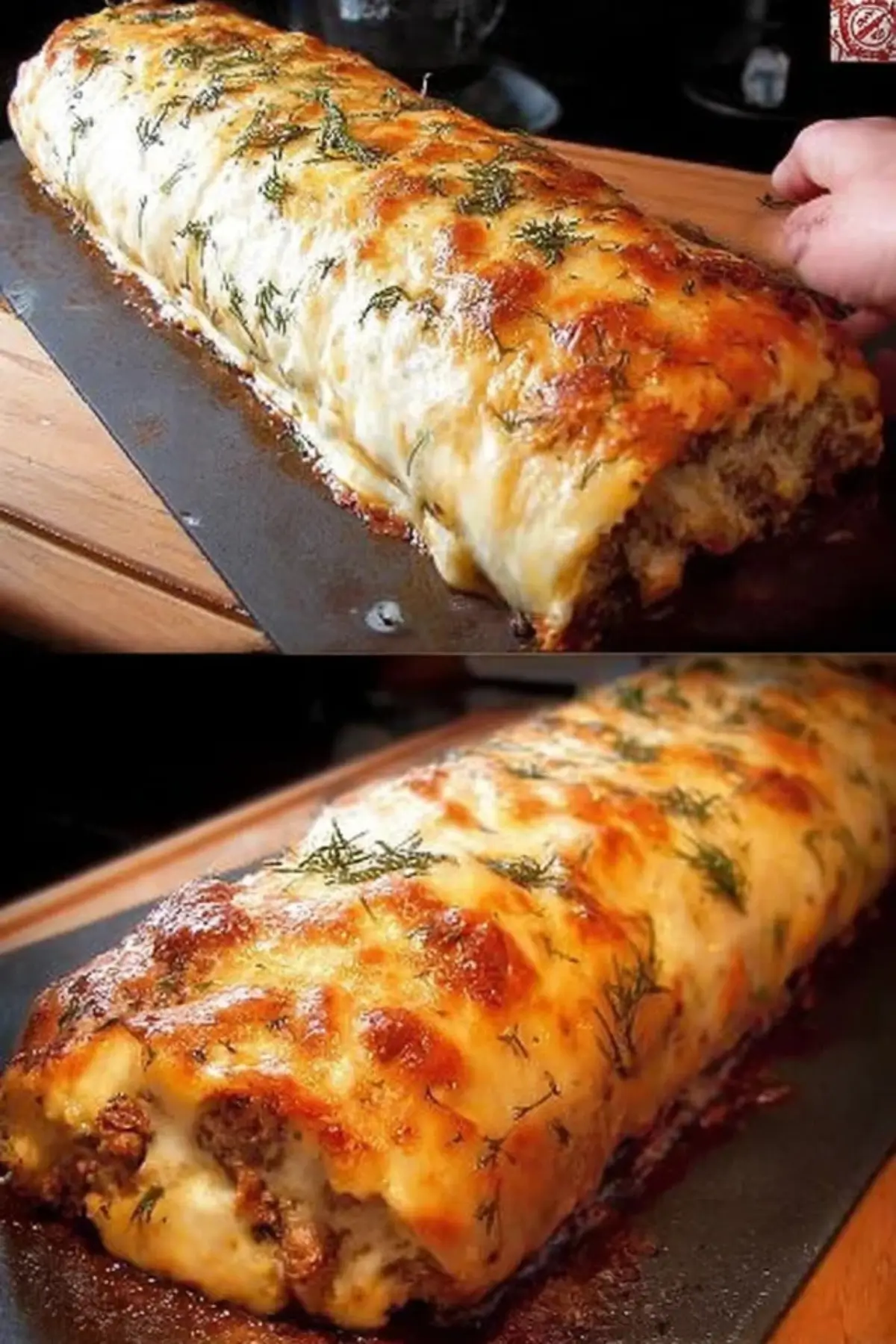Hackfleisch-Käse-Rolle