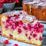 Saftiger Johannisbeerkuchen mit frischen Johannisbeeren