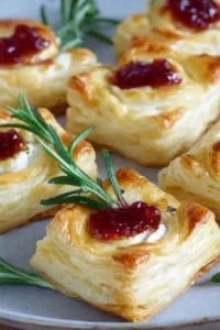 "Blätterteig-Häppchen mit Camembert "