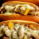 Hähnchen Cheesesteaks