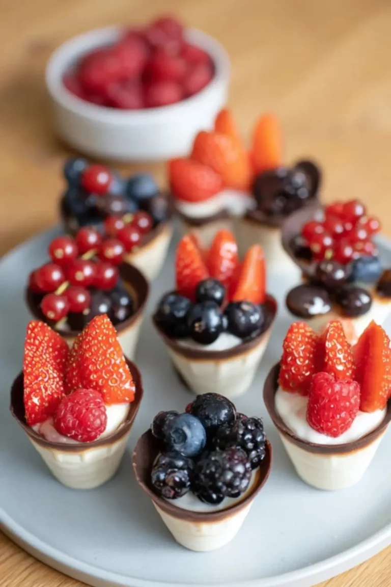 "Obst-Dessert im Waffelbecher "