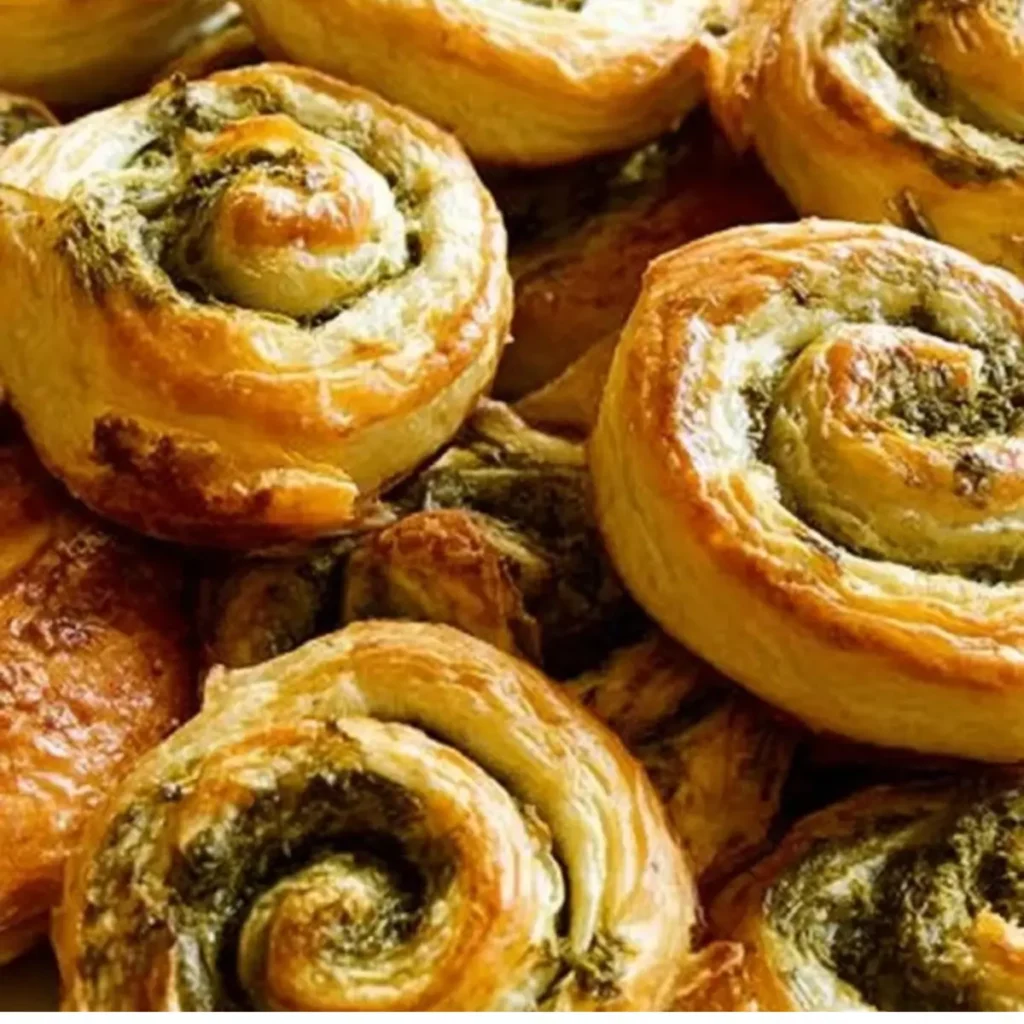 Blätterteigschnecken mit Spinat und Feta - Kochkomplizin