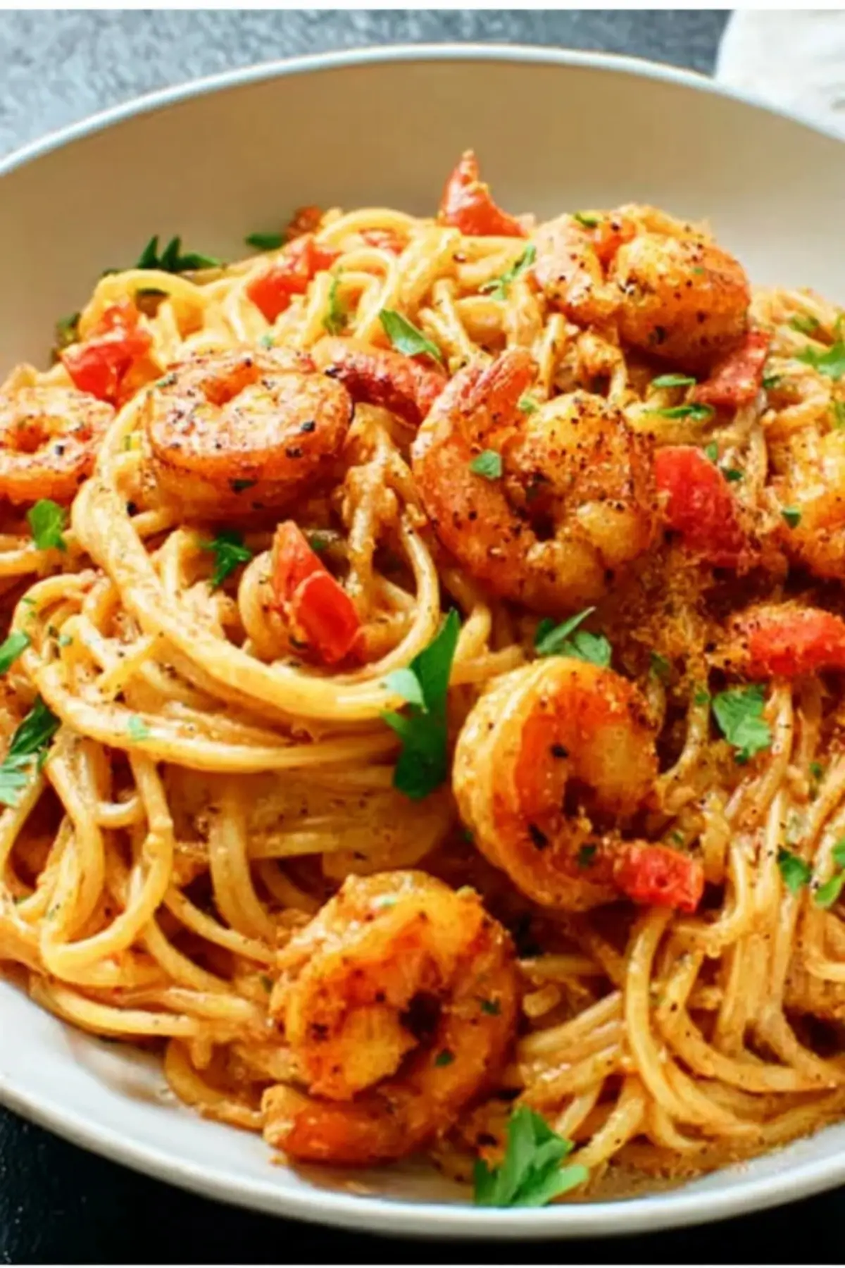 Cajun-Pasta mit Garnelen