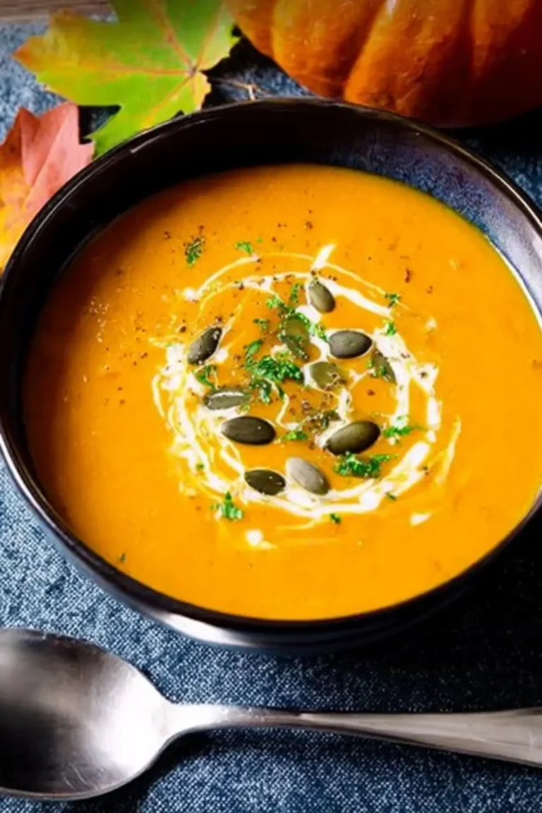 Einfache Kürbissuppe mit Curry