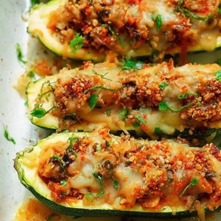 Gefüllte Zucchini vegetarisch