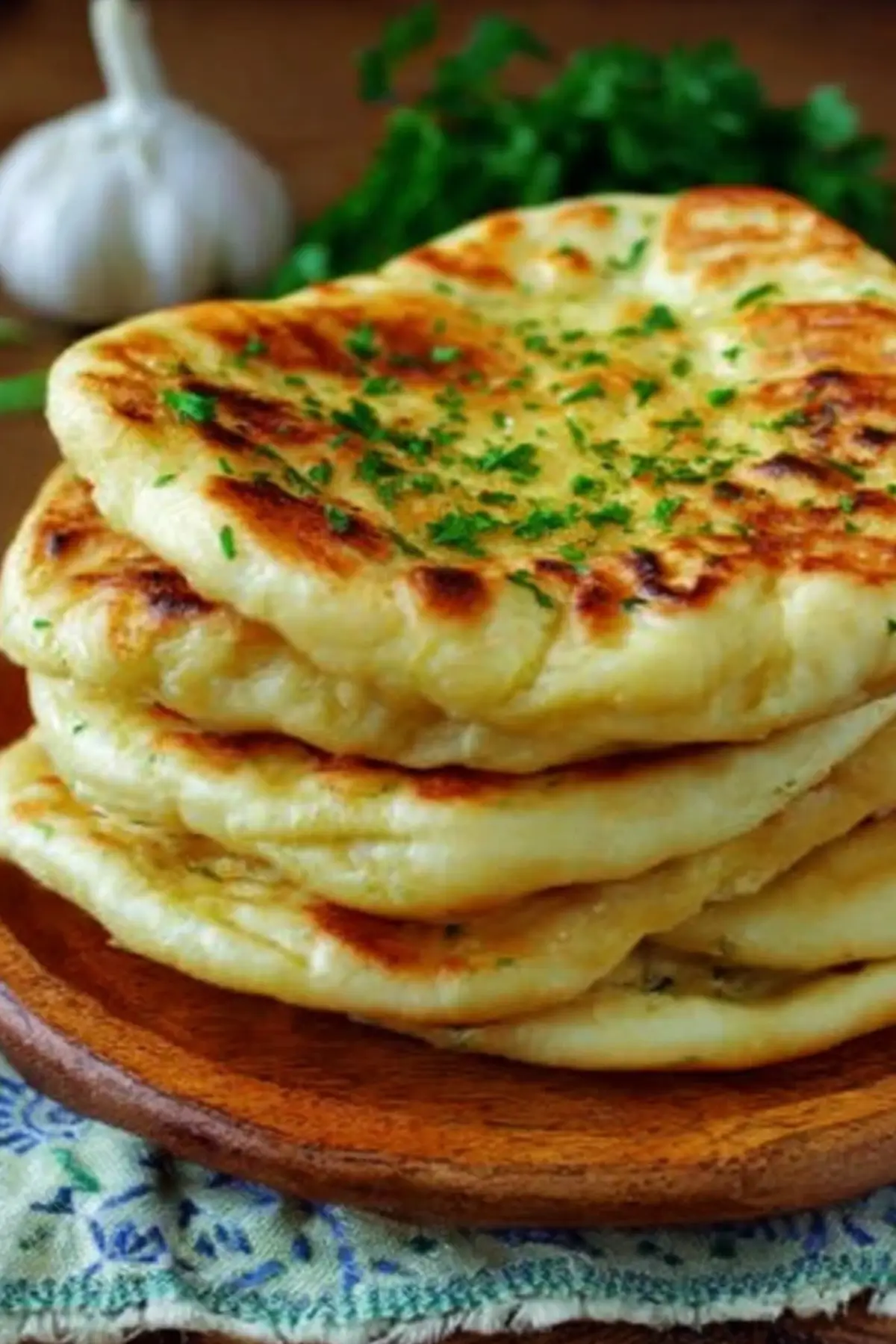 Knoblauchfladen ohne Hefe