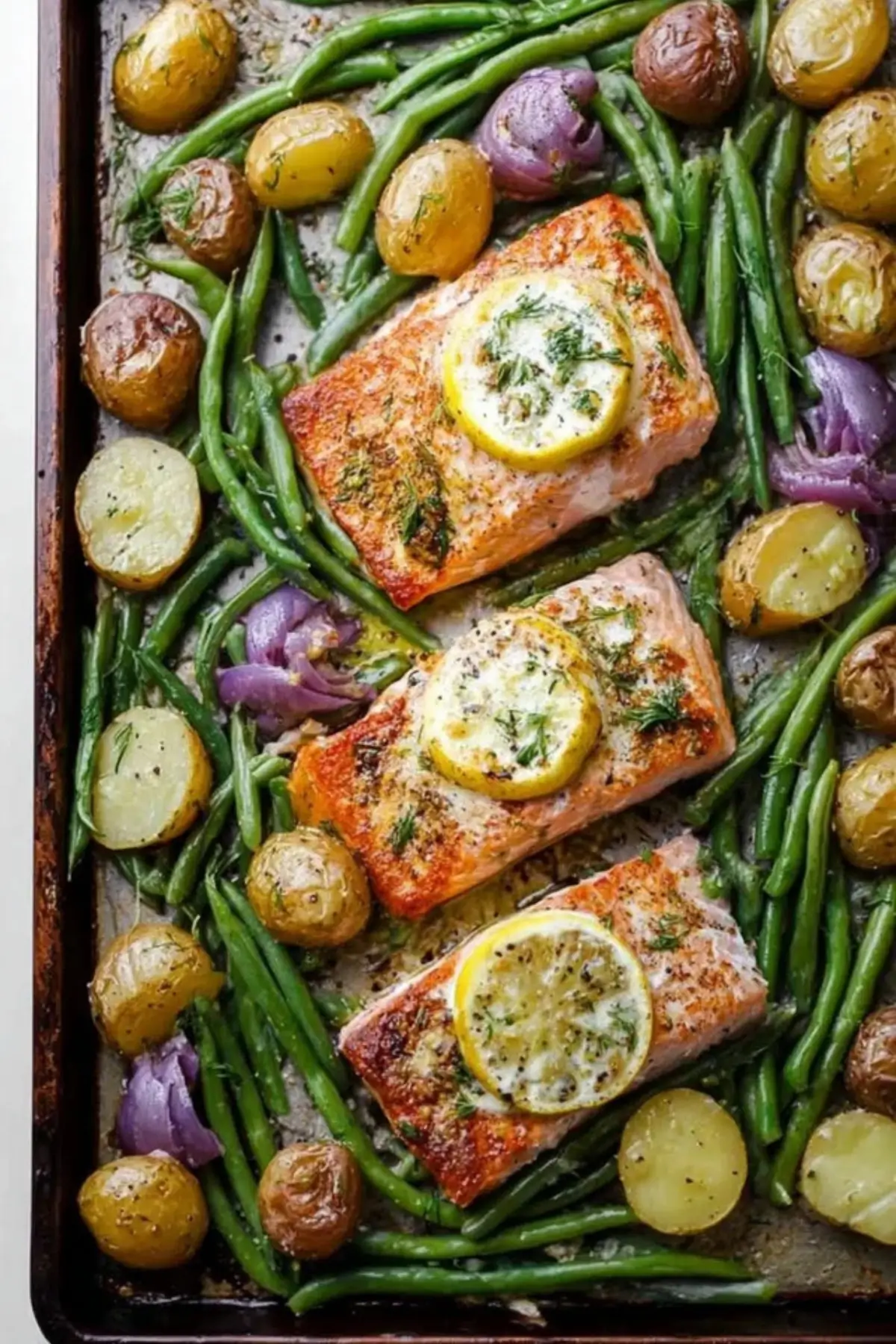 Lachs mit grünen Bohnen und Kartoffeln – 30 Minuten Rezept - Kochkomplizin