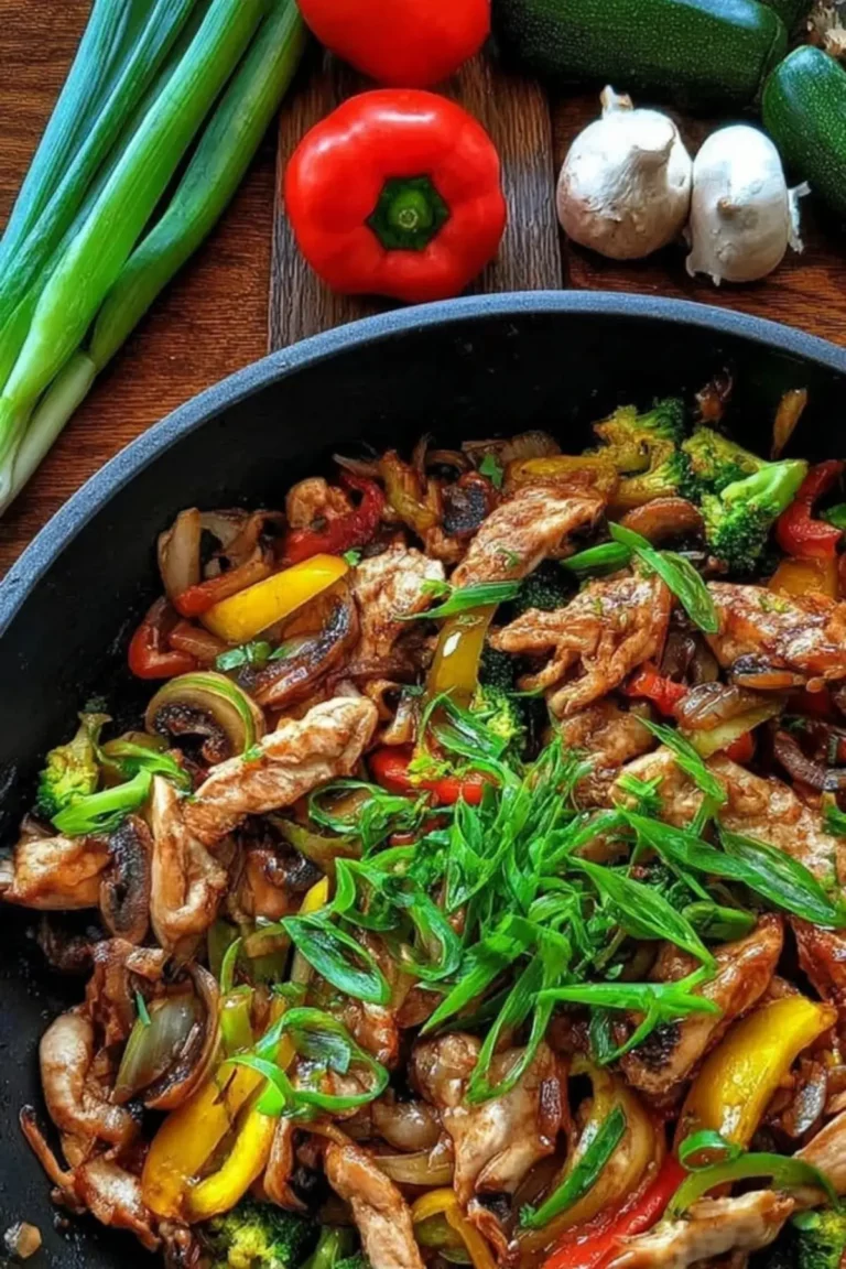 Lowcarb Gemüsepfanne mit Geflügel