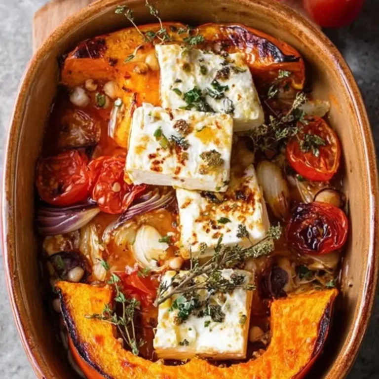 Ofenkürbis mit Feta