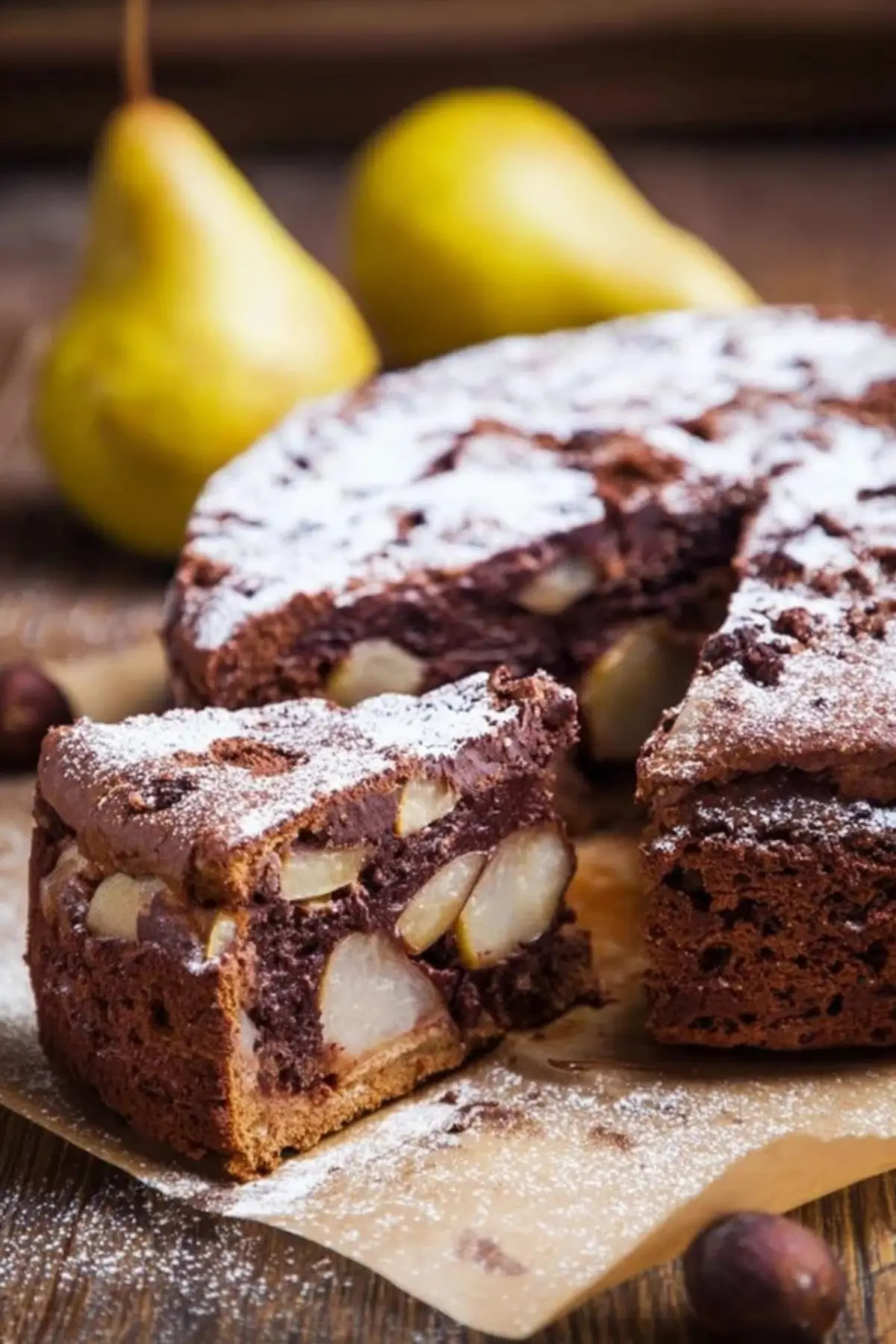 Schoko-Birnen-Kuchen - Kochkomplizin