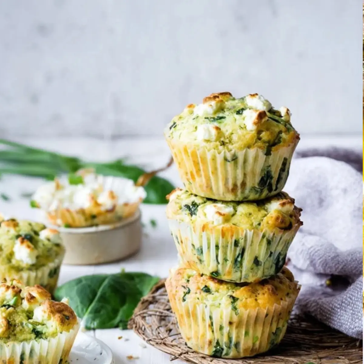 Spinat-Feta-Muffins – Lecker &amp; Einfach (Rezept) - Kochkomplizin