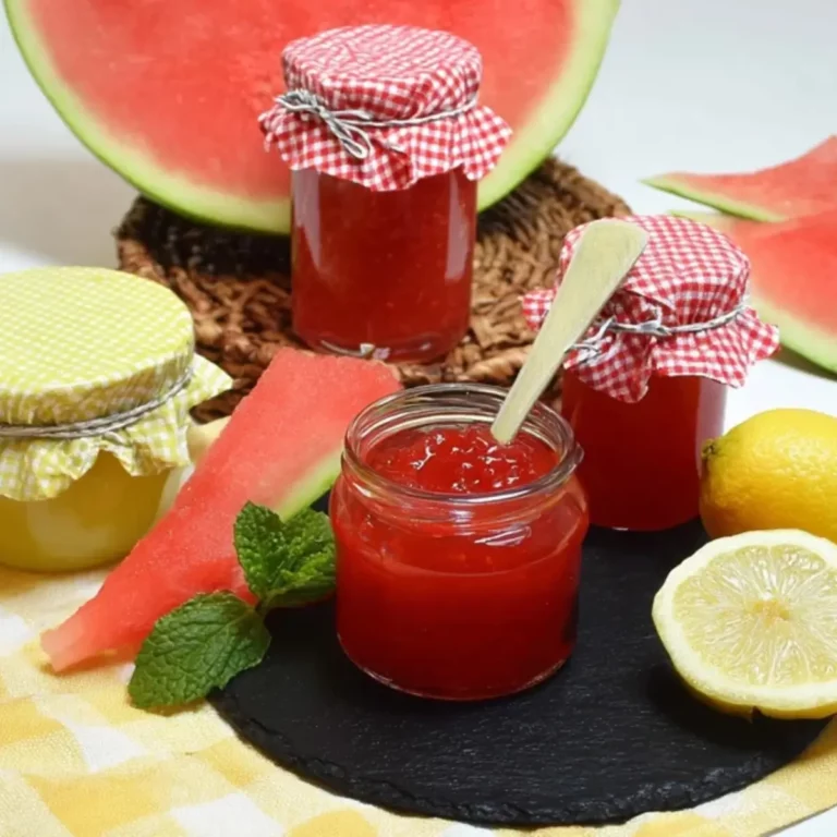 Wassermelonenmarmelade mit Limoncello