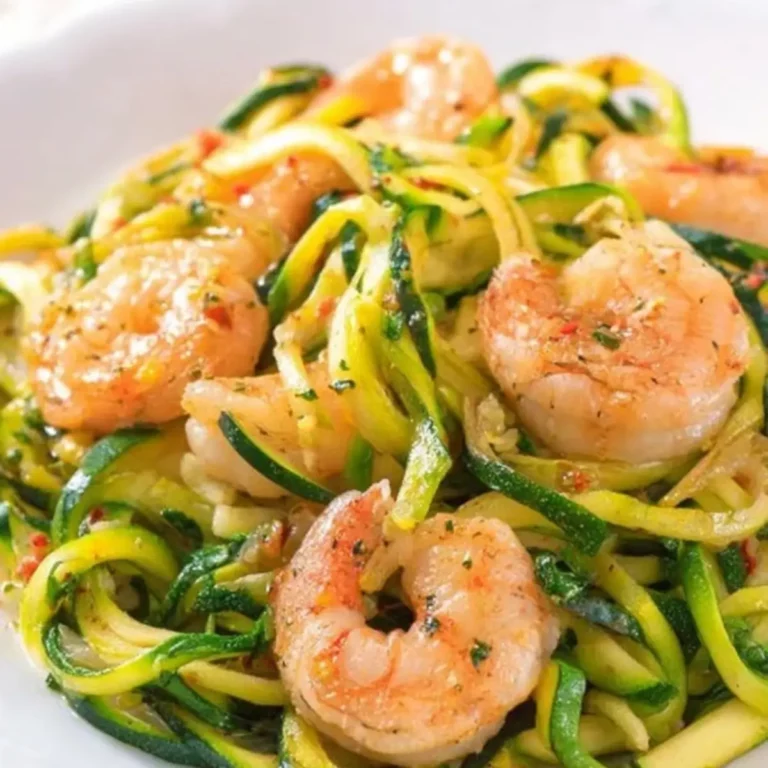 Zucchini-Nudeln mit Garnelen (1)