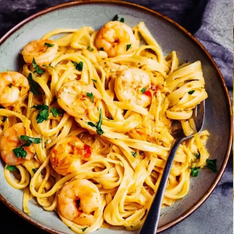 cremige Garnelenpasta